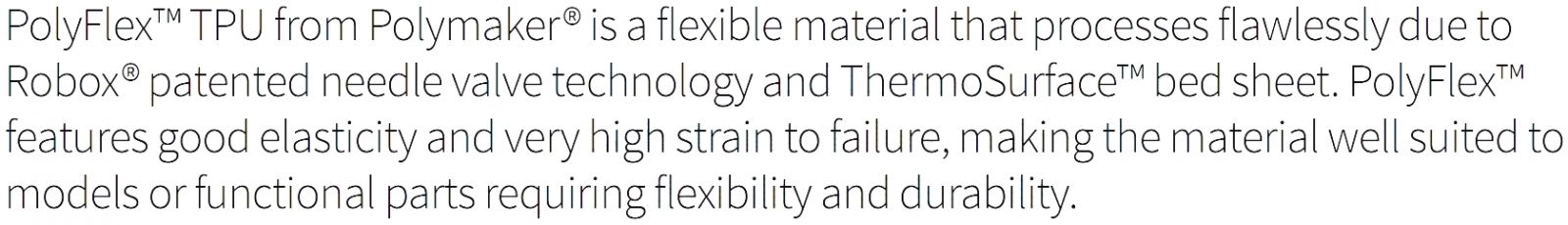 גלילי פילמנט למדפסת תלת מימד רובוקס CEL ROBOX RLH POLYFLEX